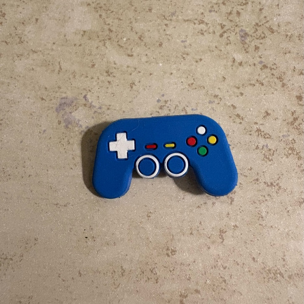 5/$15 CROCS jibbitz shoe charm Blue Gaming Controller